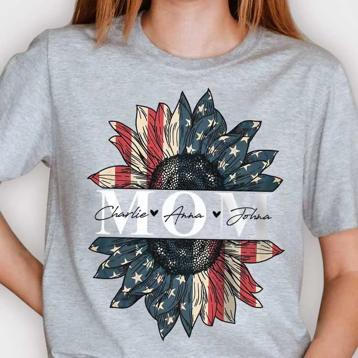 American Moms - Gifts For 4th Of July, Personalized Unisex T-Shirt