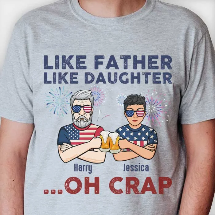 Awesome Like My Daughter - Personalized Unisex T-shirt, Hoodie - Gift For Dad