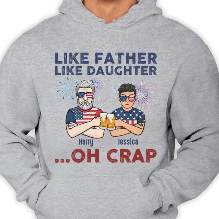 Awesome Like My Daughter - Personalized Unisex T-shirt, Hoodie - Gift For Dad