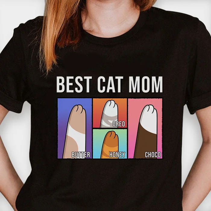 Best Cat Mom Cat Dad - Gift for Cat Lovers - Personalized Unisex T-Shirt, Hoodie