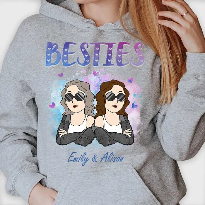 Besties Forever - Personalized Unisex T-shirt, Hoodie - Gift For Bestie