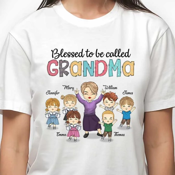 Blessed To Be Called Nana - Personalized Unisex T-shirt, Hoodie, Sweatshirt - Gift For Grandma, Grandparents