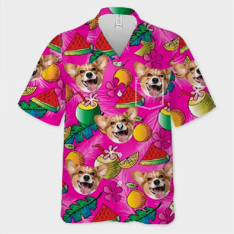 Hawaiian Shirt / With Pocket / S