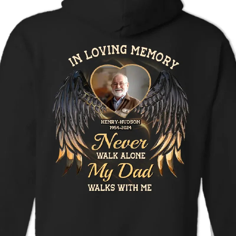 Custom Photo In Loving Memory - Memorial Personalized Custom Back Printed Unisex T-shirt, Hoodie, Sweatshirt - Sympathy Gift For Family Members