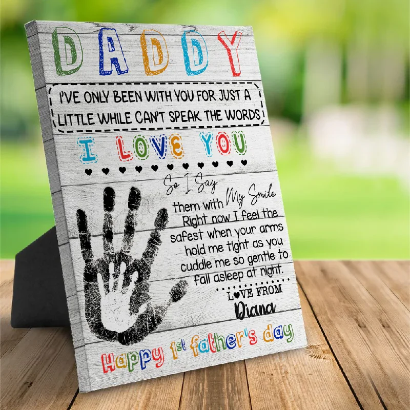 Daddy I Love You Happy Father's Day - Gift for Dad, Personalized Canvas