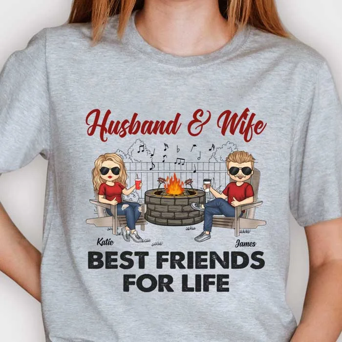 Husband Wife Best Friends Forever - Gift For Couples, Husband Wife, Personalized Unisex T-shirt, Hoodie