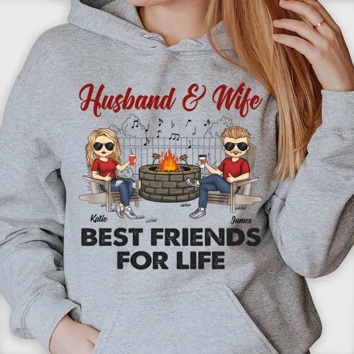 Husband Wife Best Friends Forever - Gift For Couples, Husband Wife, Personalized Unisex T-shirt, Hoodie