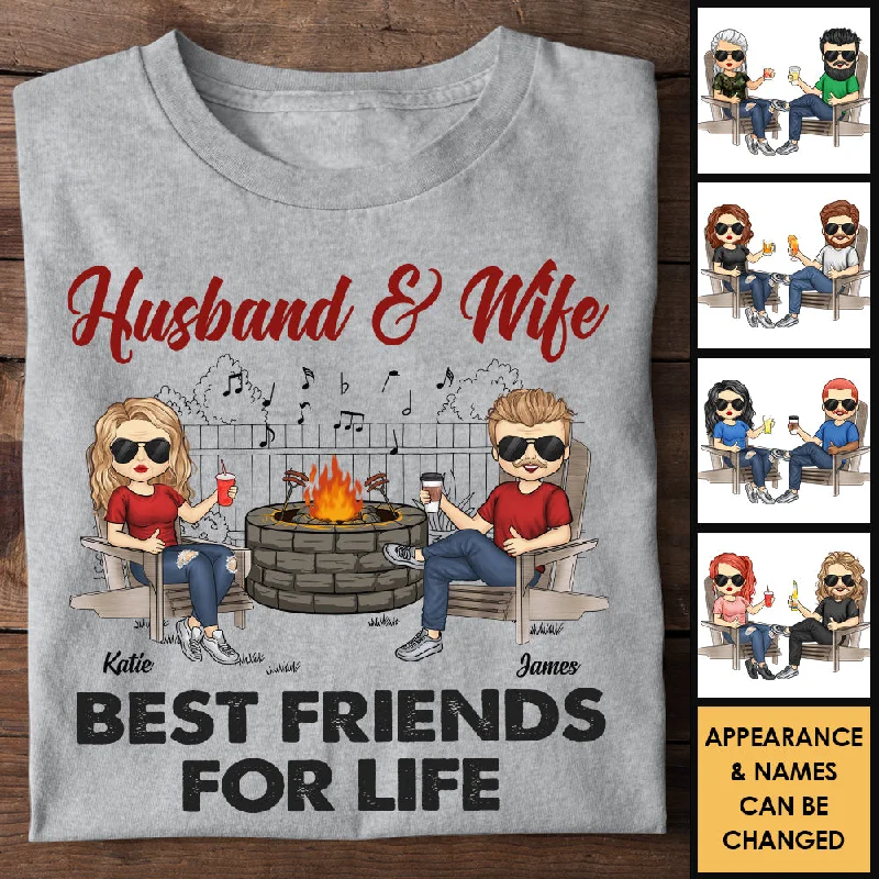 Husband Wife Best Friends Forever - Gift For Couples, Husband Wife, Personalized Unisex T-shirt, Hoodie