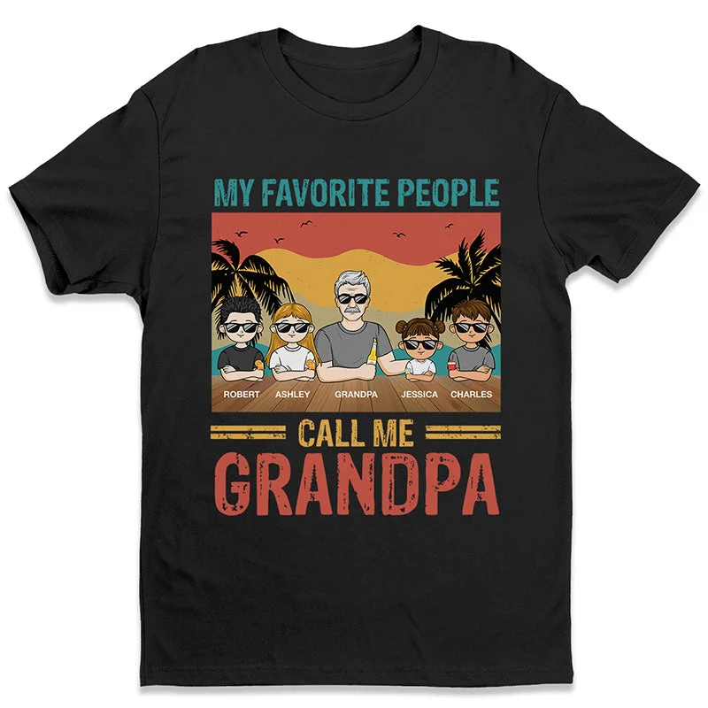 I Have A Hero I Call Him Grandpa - Family Personalized Custom Unisex T-shirt, Hoodie, Sweatshirt - Birthday Gift For Grandpa, Dad