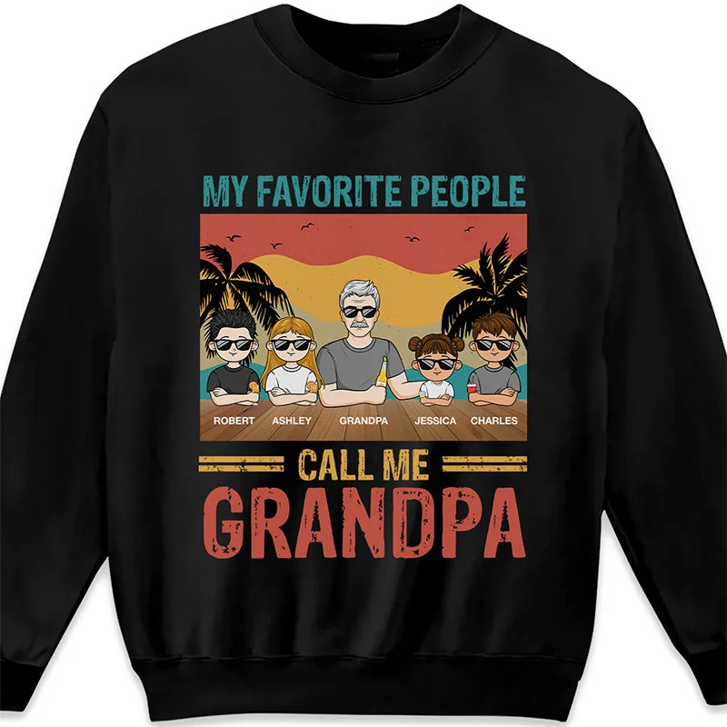 I Have A Hero I Call Him Grandpa - Family Personalized Custom Unisex T-shirt, Hoodie, Sweatshirt - Birthday Gift For Grandpa, Dad