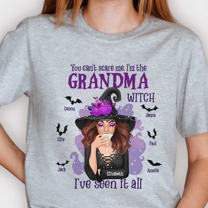 I'm The Nana Witch I've Seen It All - Personalized Unisex T-shirt, Hoodie, Sweatshirt - Gift For Witches, Gift For Grandma, Grandparents, Halloween Gift