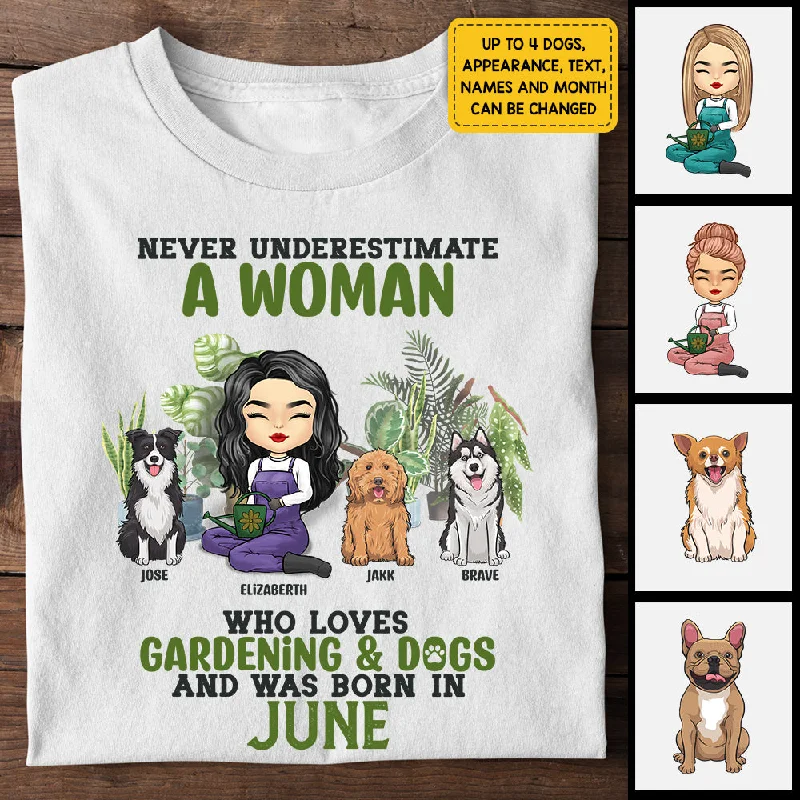 Love Gardening & Dogs - Personalized Unisex T-shirt, Hoodie - Gift For Gardening Lovers, Gift For Pet Lovers