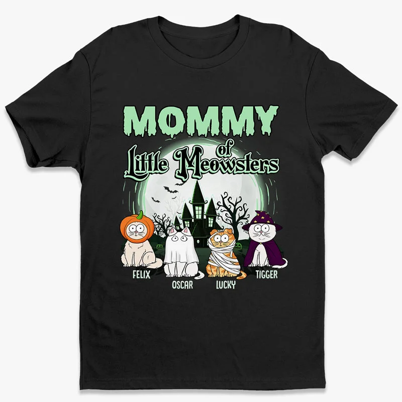 Mommy Of Little Meowsters - Cat Personalized Custom Unisex T-shirt, Hoodie, Sweatshirt - Halloween Gift For Pet Owners, Pet Lovers