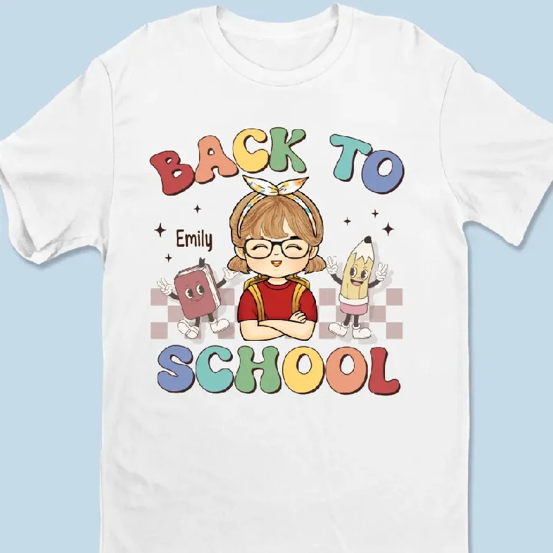 The Cool Kid Just Showed Up - Personalized Custom Kid T-shirt - Back To School Gift For Kid