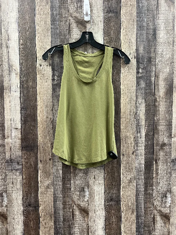 Athletic Tank Top By Lululemon In Green, Size: Xs