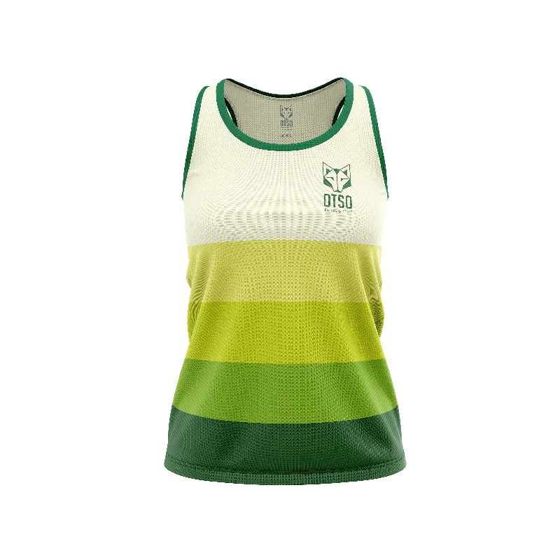 Women's Stripe Tank Green