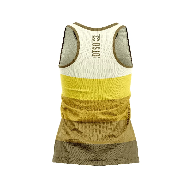 Women's Stripe Tank Yellow