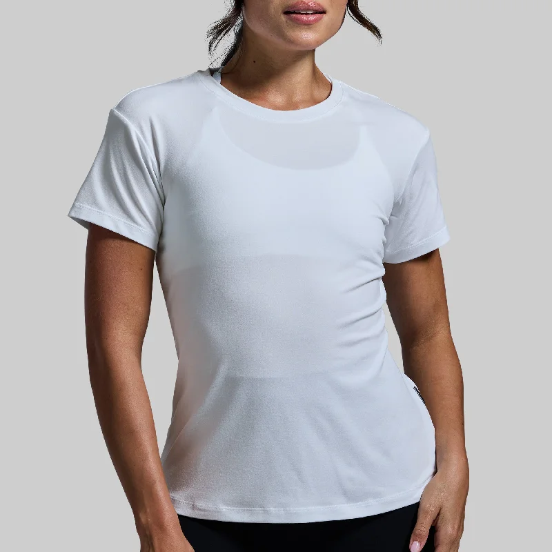 Women's BP Premium Basic Crew (White)