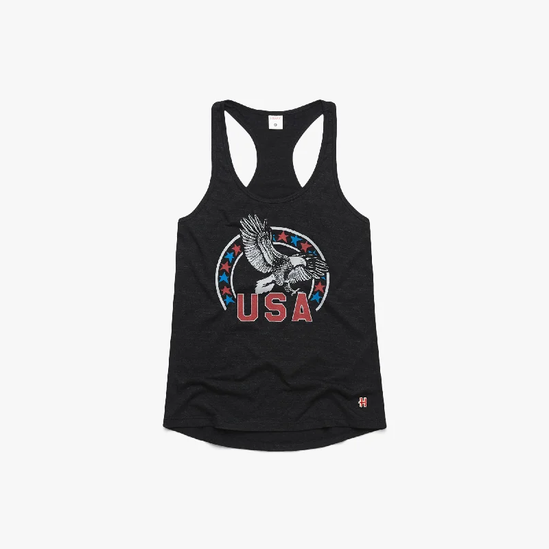 Women's USA Bald Eagle Racerback