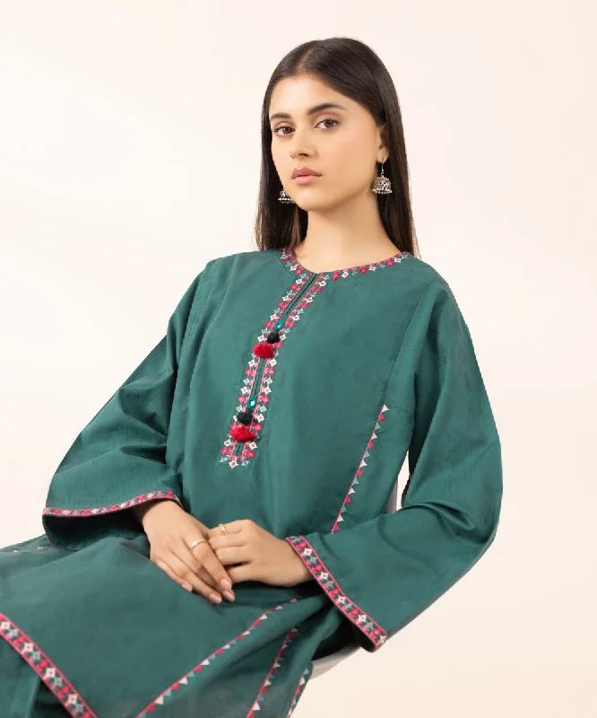 Embroidered Cotton Jacquard Shirt