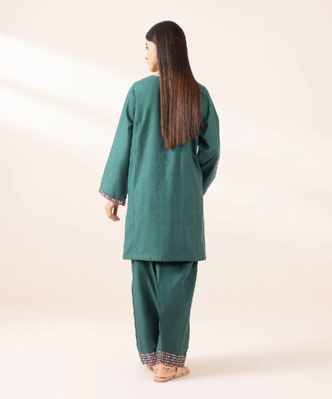 Embroidered Cotton Jacquard Shirt