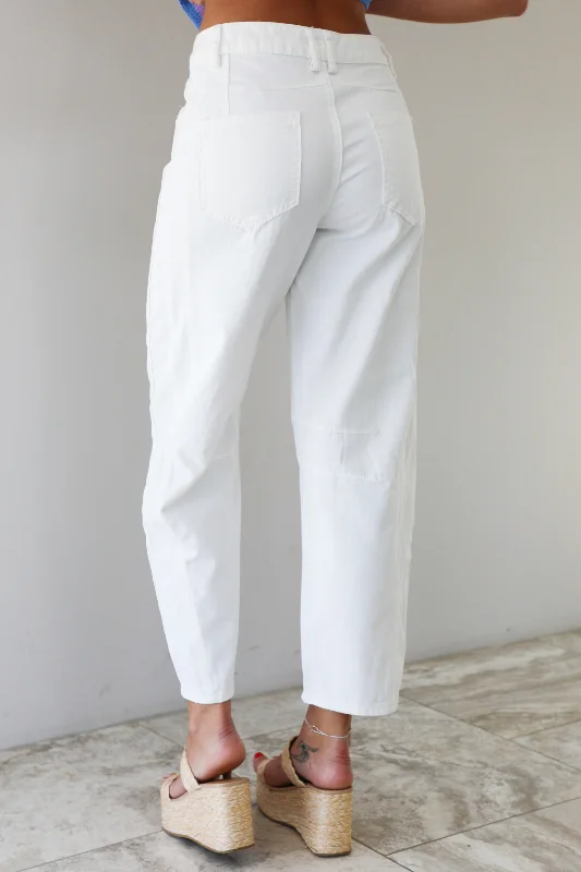 On The Go Pants: White