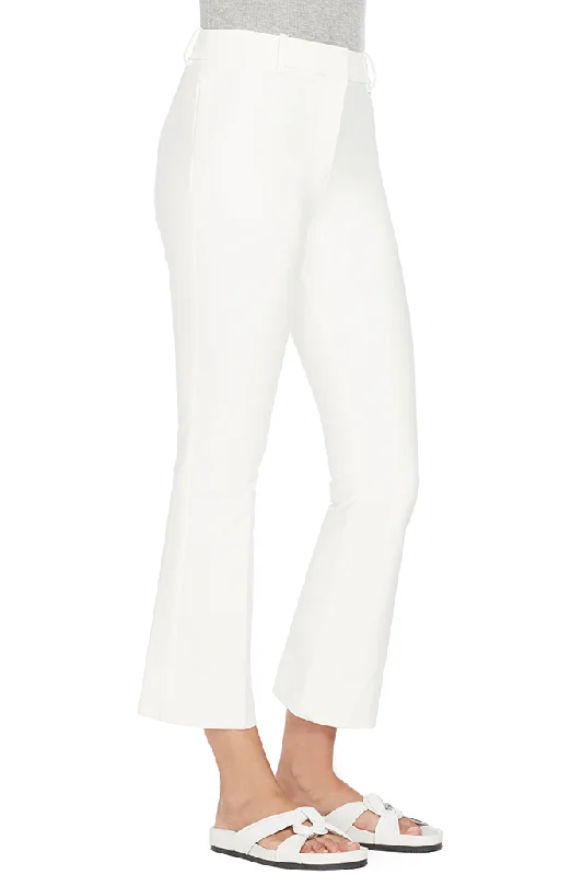 Cropped Flare Trouser (White)