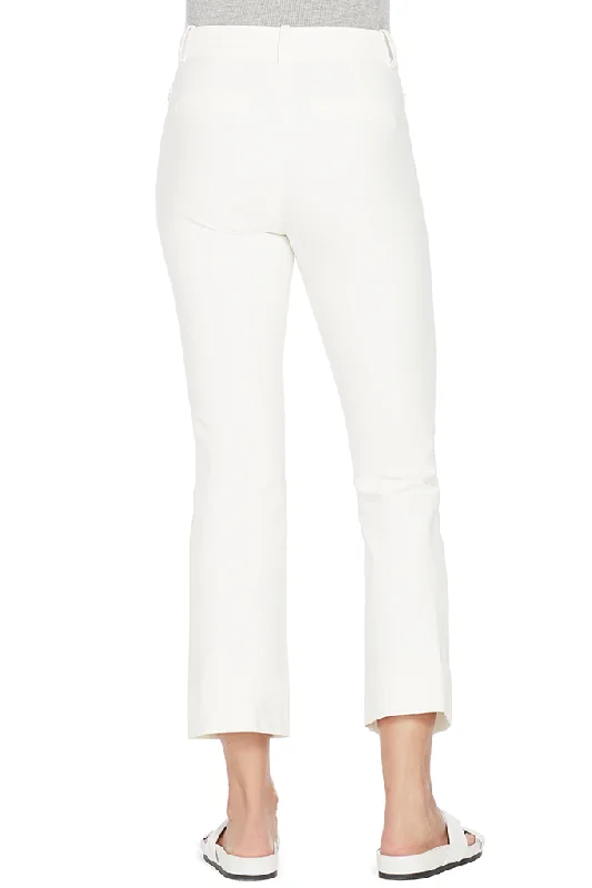 Cropped Flare Trouser (White)