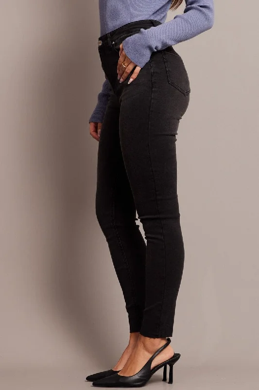 Grey Skinny Jean High Rise