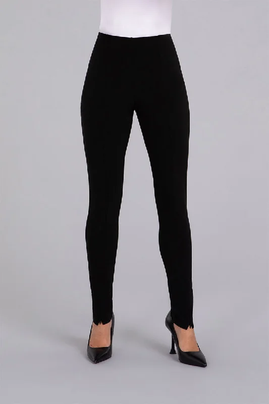 Invisible Zip Narrow Pant | Black