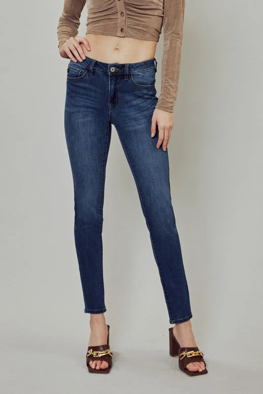 KanCan Mid Rise Dark Skinny Jean(KC7092M)