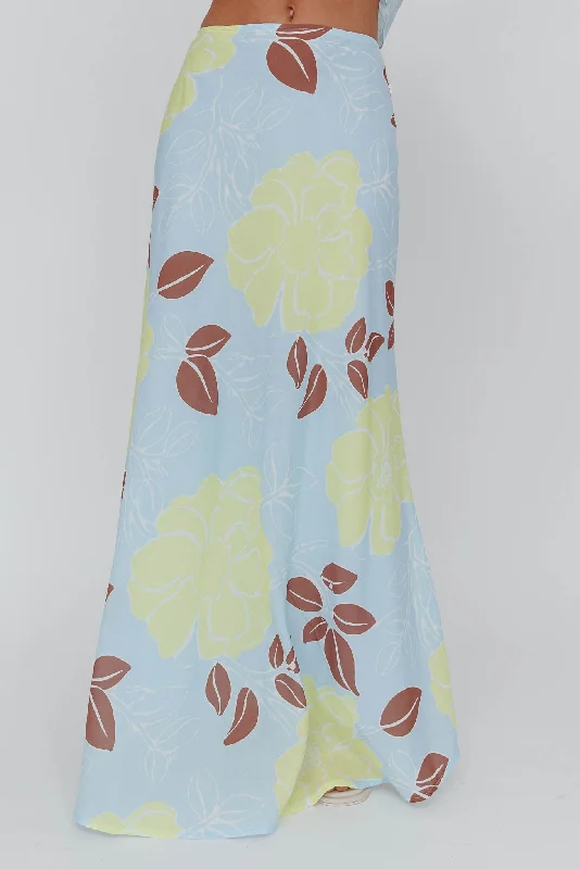 Kika Maxi Skirt Floral Blue