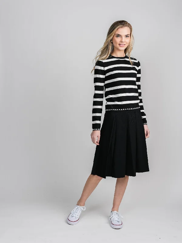 KNIT PLEATED SKIRT (24