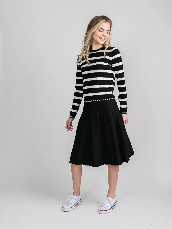 KNIT PLEATED SKIRT (27