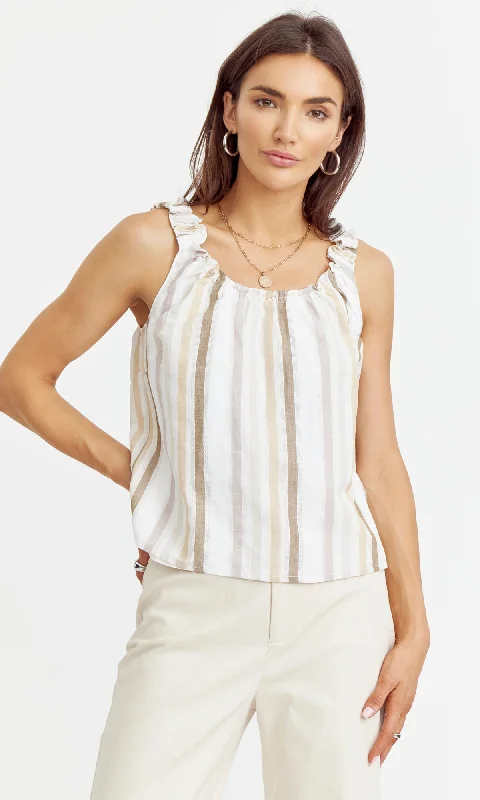 Layla Stripe Off Shoulder Top