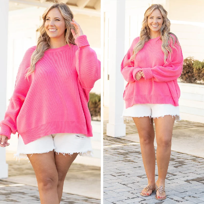 Magically Perfect Sweater, Pink