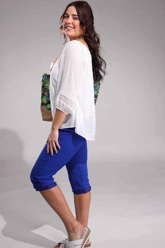 Mid Calf Pants | COBALT | 6302A1