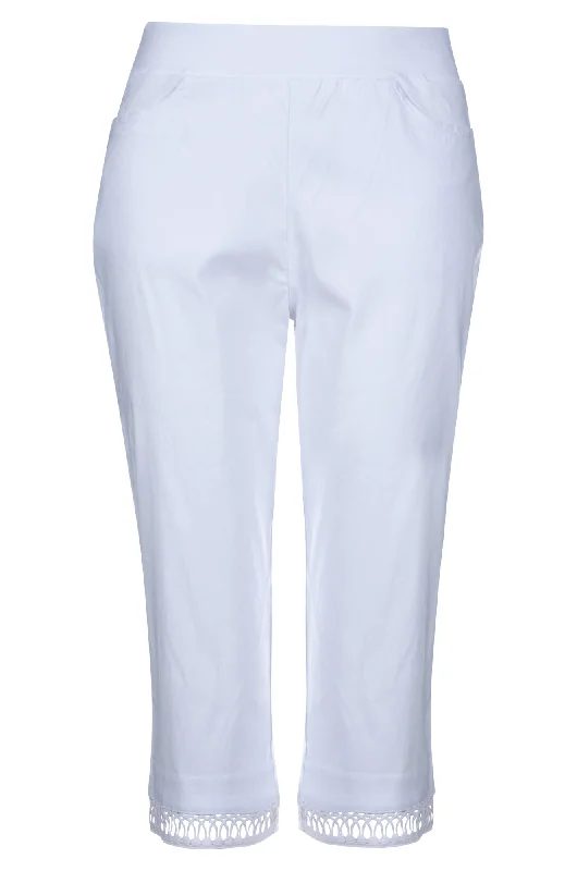 Mid Calf Pants | WHITE | 6302A1