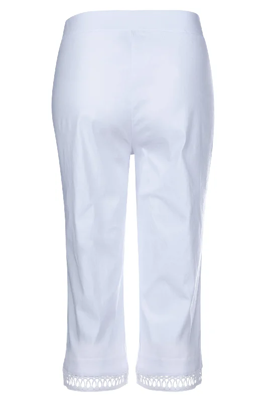 Mid Calf Pants | WHITE | 6302A1