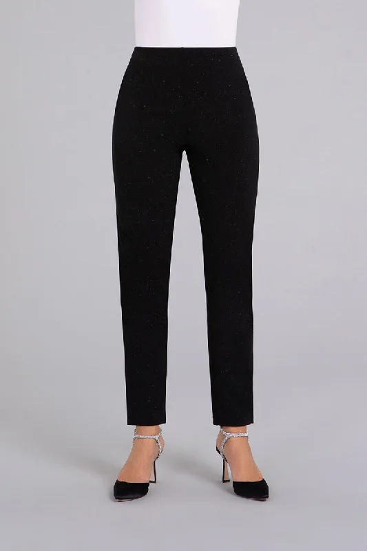 Narrow Pant Midi | Black Sparkle