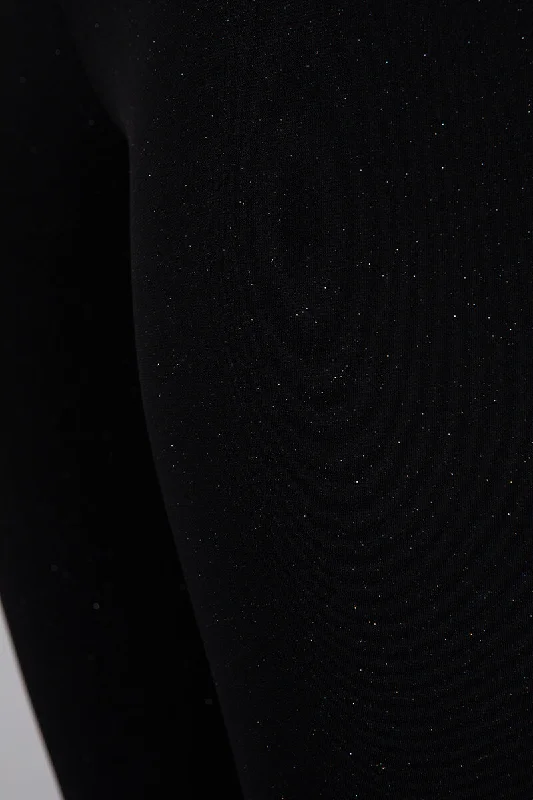 Nu Yoke Legging | Black Sparkle