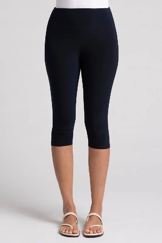 Nu Yoke Legging Capri | Navy