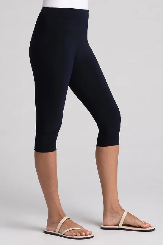 Nu Yoke Legging Capri | Navy