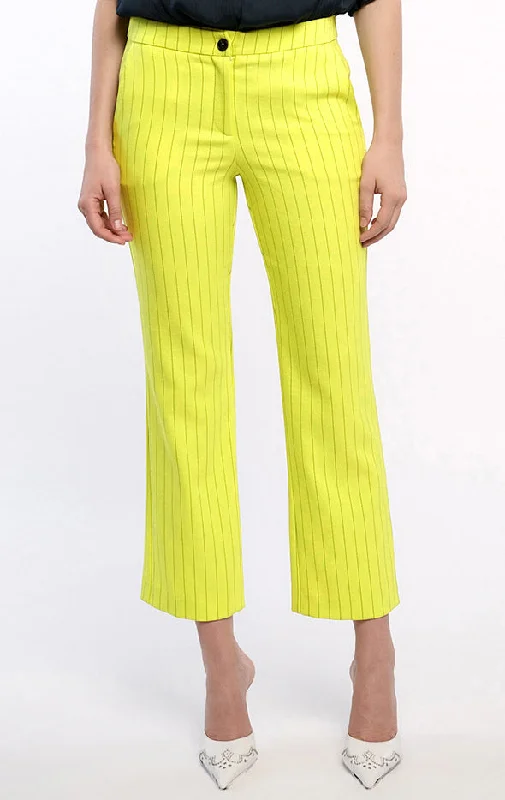 Pinstriped Bootcut Pant