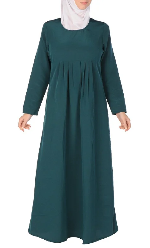 A Line Basic Casual Everyday Abaya Dress