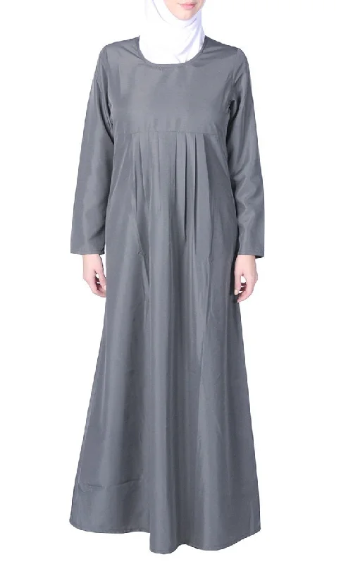 A Line Basic Casual Everyday Abaya Dress