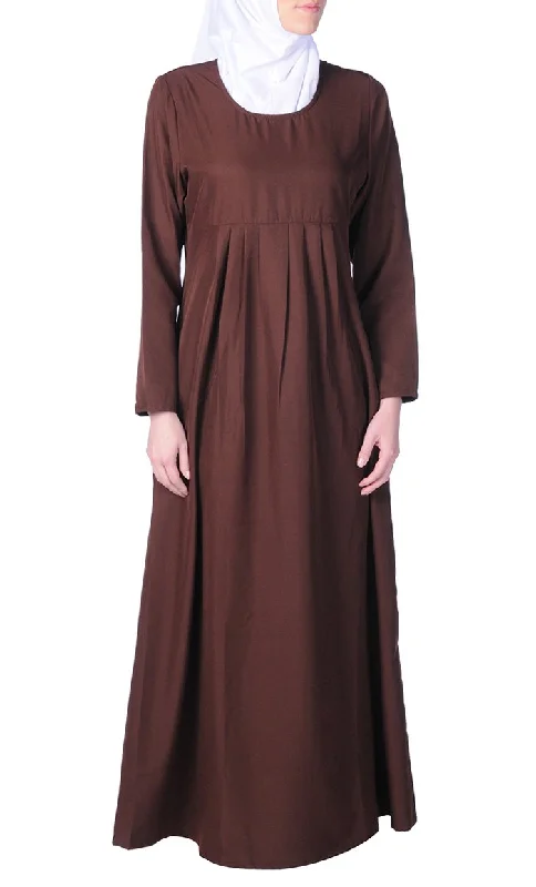 A Line Basic Casual Everyday Abaya Dress