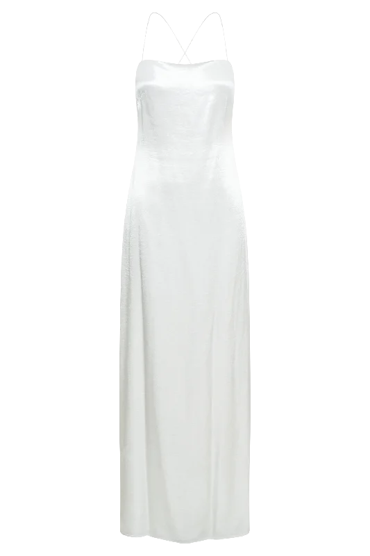 Whitney Wetlook Maxi Dress - White