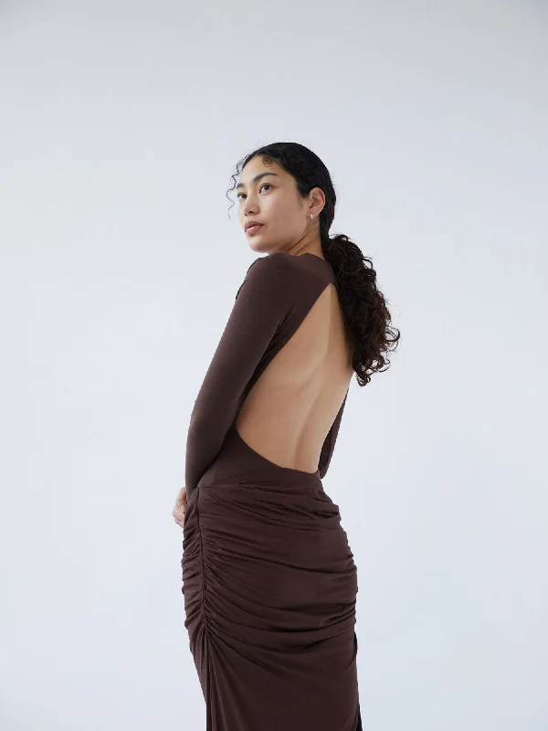 Backless Bodysuit | Cocoa