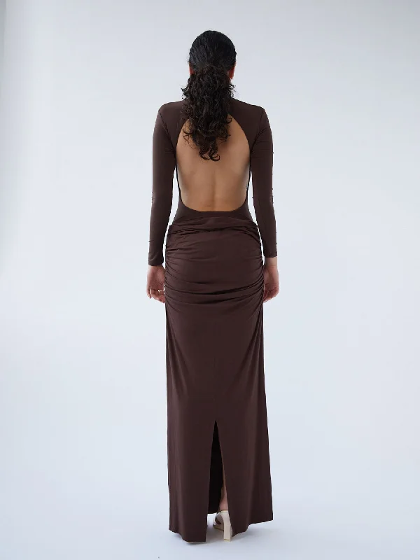 Backless Bodysuit | Cocoa